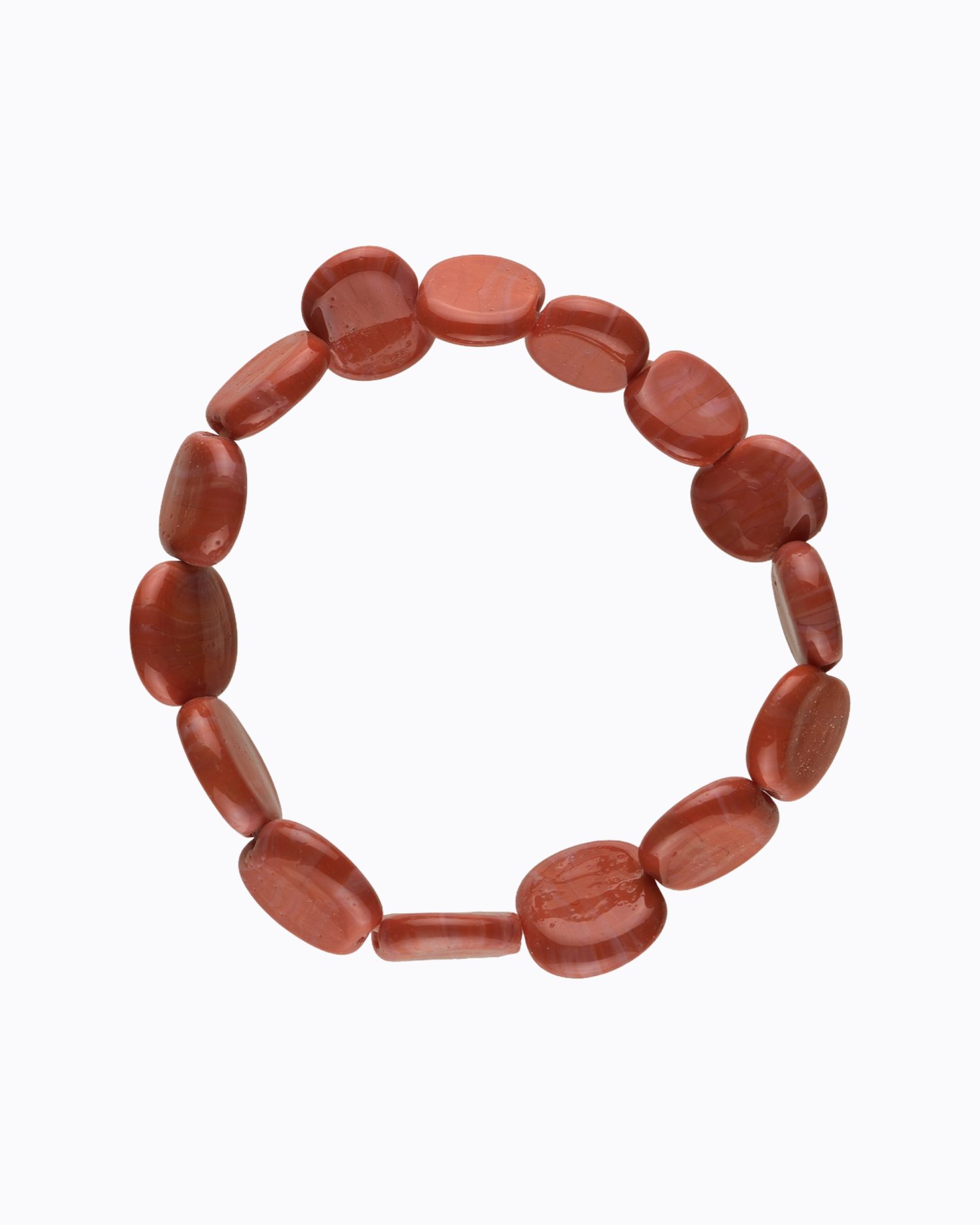 Bracelet perles Pétale en Cristal de Murano couleur Corail