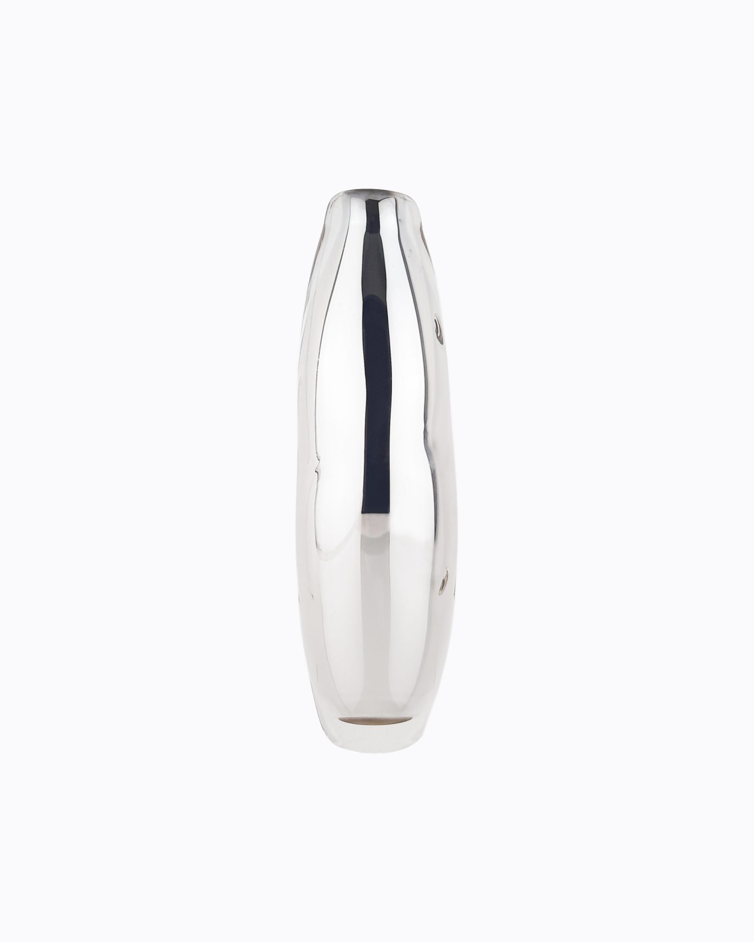 Vase Termite « Réflexion », verre transparent soufflé bouche, formé à main levée, Effet Miroir